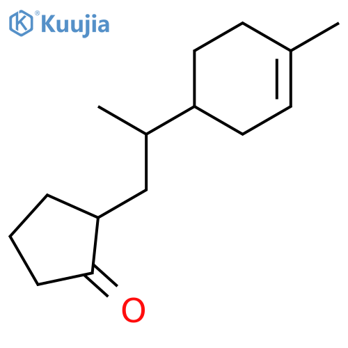 Cyclopentanone,2-[2-(4-methyl-3-cyclohexen-1-yl)propyl]- structure