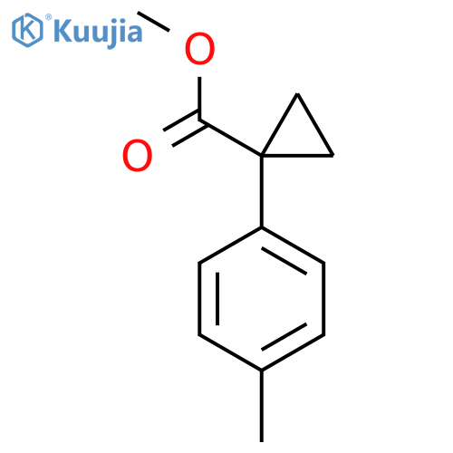 methyl 1-(4-methylphenyl)cyclopropane-1-carboxylate structure
