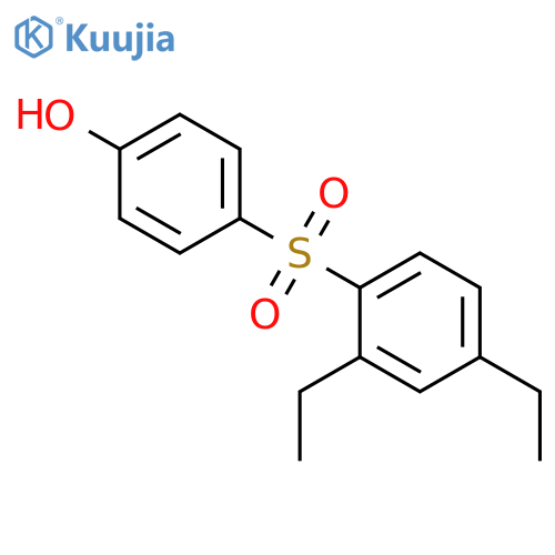 4-(2,4-Diethylbenzene-1-sulfonyl)phenol structure