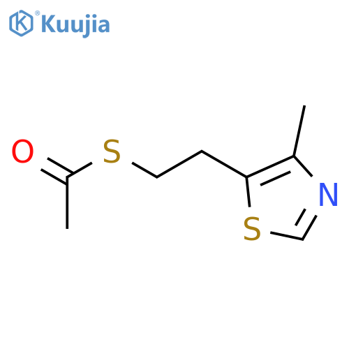 Ethanethioic acid, S-[2-(4-methyl-5-thiazolyl)ethyl] ester structure