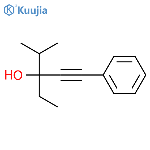 1-Pentyn-3-ol, 3-ethyl-4-methyl-1-phenyl- structure
