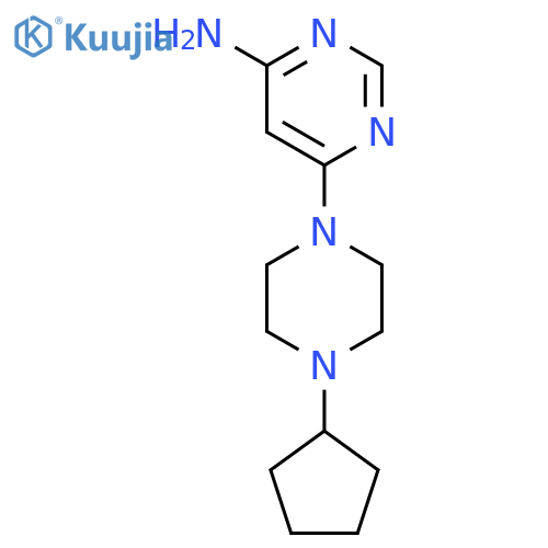 6-(4-Cyclopentylpiperazin-1-yl)pyrimidin-4-amine structure