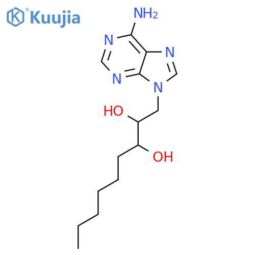2,3-Nonanediol, 1-(6-amino-9H-purin-9-yl)- structure