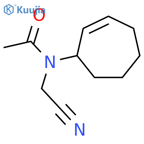 Acetamide, N-(cyanomethyl)-N-2-cyclohepten-1-yl- structure