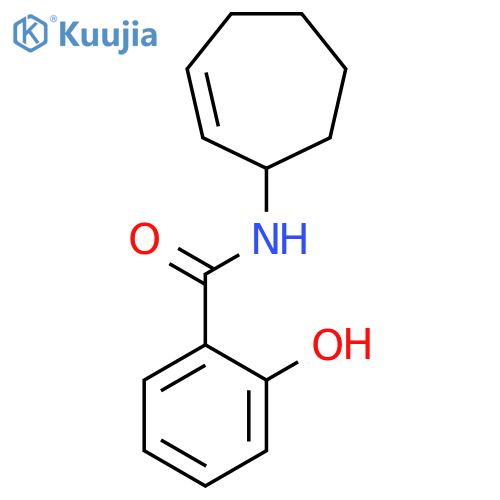 Benzamide, N-2-cyclohepten-1-yl-2-hydroxy- structure