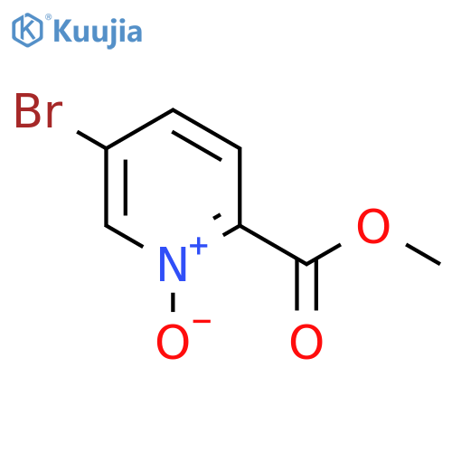 5-Bromo-2-(methoxycarbonyl)pyridine 1-oxide structure