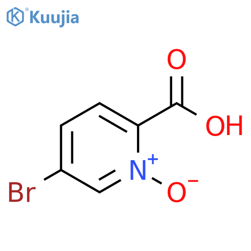 2-Pyridinecarboxylic acid, 5-bromo-, 1-oxide structure