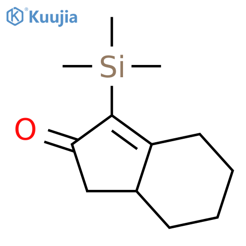 2H-Inden-2-one, 3,3a,4,5,6,7-hexahydro-1-(trimethylsilyl)- structure