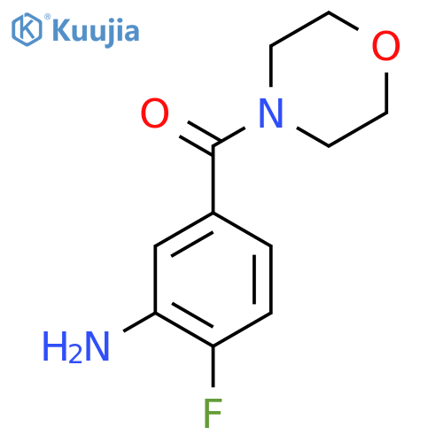 (3-Amino-4-fluorophenyl)(morpholin-4-yl)methanone structure