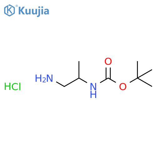 tert-butyl N-[(1S)-2-amino-1-methyl-ethyl]carbamate;hydrochloride structure
