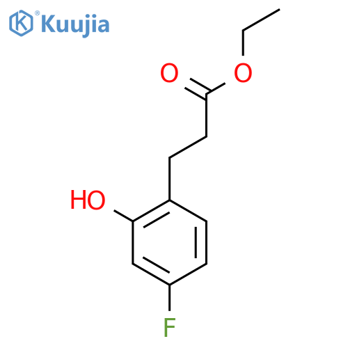 Ethyl 3-(4'-fluoro-2'-hydroxyphenyl)propionate structure