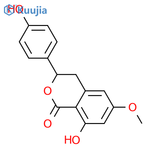 3,4-Dihydro-6,8-dihydroxy-3-(4-hydroxyphenyl)-1H-2-benzopyran-1-one; (S)-form, 6-Me ether structure