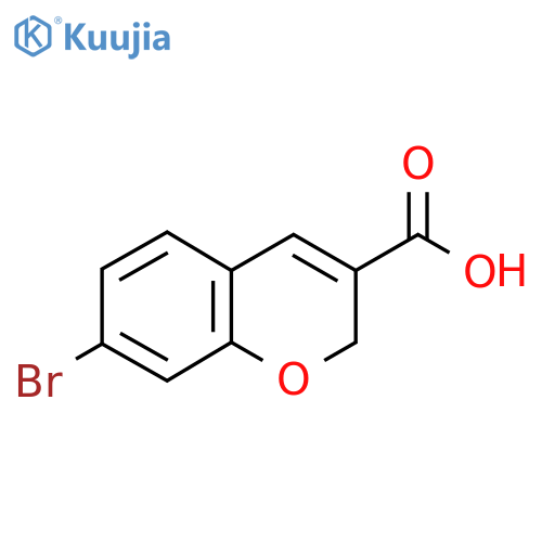 7-Bromo-2H-chromene-3-carboxylic acid structure