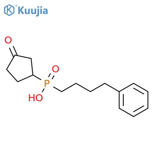 Phosphinic acid, (3-oxocyclopentyl)(4-phenylbutyl)- structure