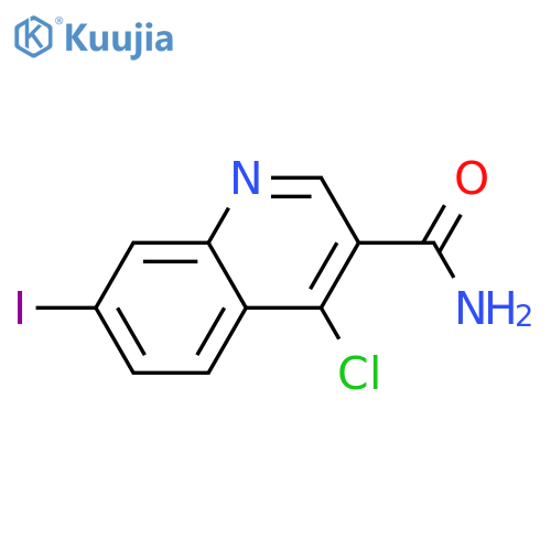 3-Quinolinecarboxamide, 4-chloro-7-iodo- structure