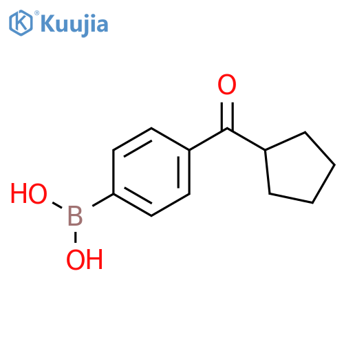 4-(Cyclopentanecarbonyl)phenylboronic acid structure