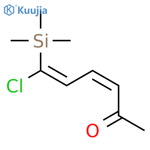 3,5-Hexadien-2-one, 6-chloro-6-(trimethylsilyl)-, (Z,E)- structure