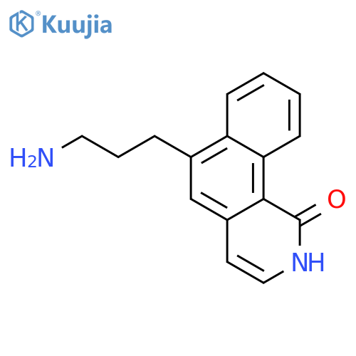 Benz[h]isoquinolin-1(2H)-one, 6-(3-aminopropyl)- structure
