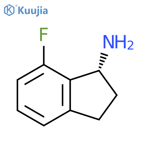 (1R)-7-Fluoro-2,3-dihydro-1H-inden-1-amine structure