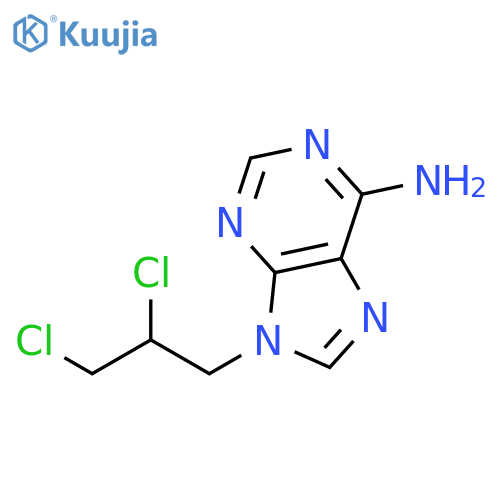 9H-Purin-6-amine, 9-(2,3-dichloropropyl)- structure