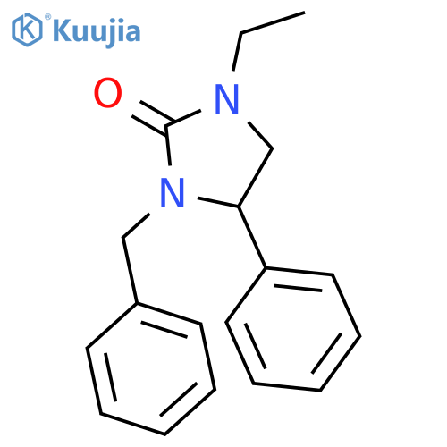 3-benzyl-1-ethyl-4-phenylimidazolidin-2-one structure