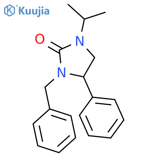 3-benzyl-4-phenyl-1-(propan-2-yl)imidazolidin-2-one structure