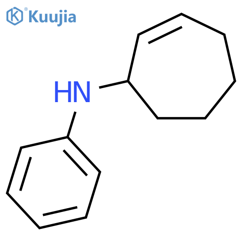 2-Cyclohepten-1-amine, N-phenyl- structure