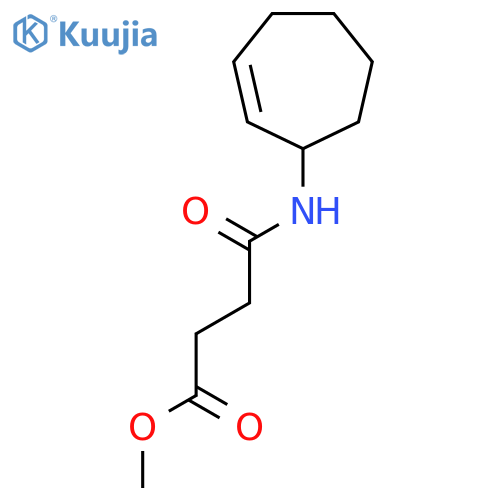Butanoic acid, 4-(2-cyclohepten-1-ylamino)-4-oxo-, methyl ester structure