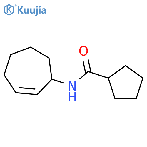 Cyclopentanecarboxamide, N-2-cyclohepten-1-yl- structure