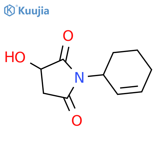 2,5-Pyrrolidinedione, 1-(2-cyclohexen-1-yl)-3-hydroxy- structure