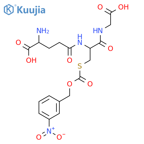 Glycine, N-[N-L-g-glutamyl-S-[[(3-nitrophenyl)methoxy]carbonyl]-L-cysteinyl]-(9CI) structure
