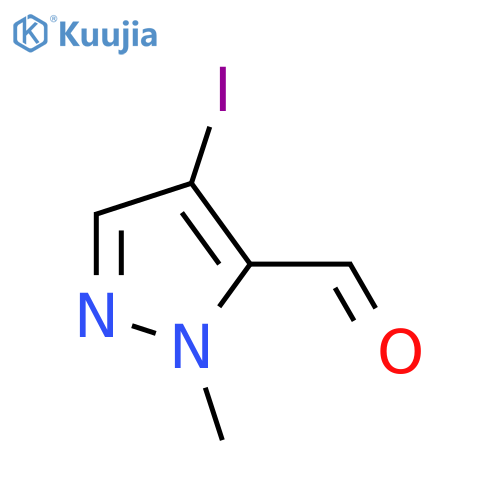 4-Iodo-1-Methyl-1H-pyrazole-5-carbaldehyde structure