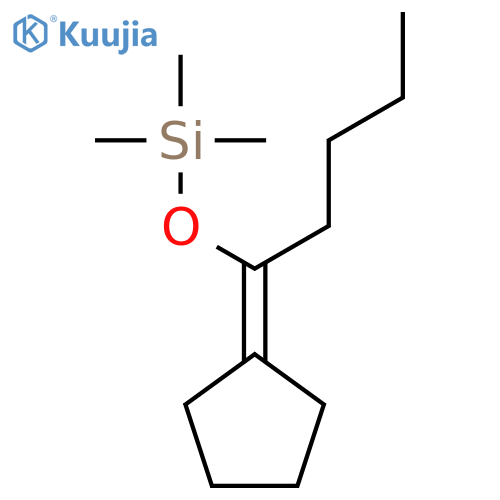 Silane, [(1-cyclopentylidenepentyl)oxy]trimethyl- structure