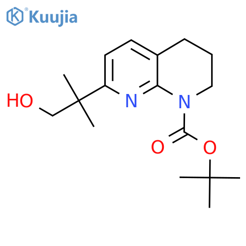 Tert-butyl 7-(1-hydroxy-2-methylpropan-2-YL)-3,4-dihydro-1,8-naphthyridine-1(2H)-carboxylate structure