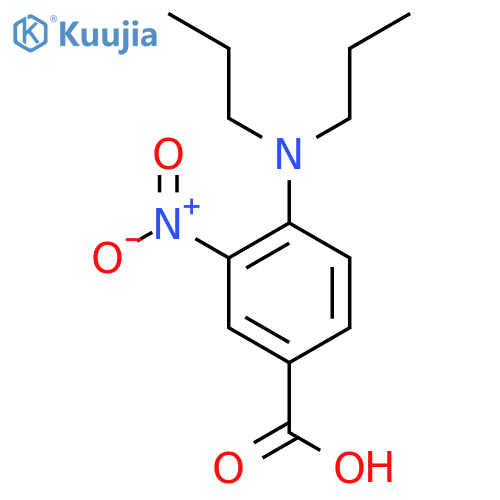 4-(Dipropylamino)-3-nitrobenzoic acid structure