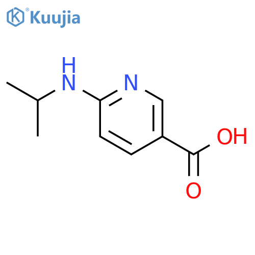6-(propan-2-yl)aminopyridine-3-carboxylic acid structure