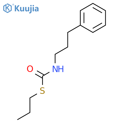 S-propyl (3-phenylpropyl)carbamothioate structure