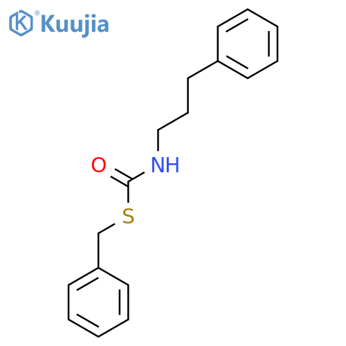 Carbamothioic acid, (3-phenylpropyl)-, S-(phenylmethyl) ester structure