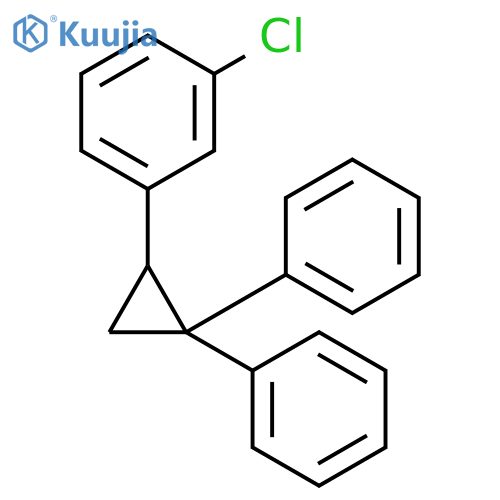Benzene, 1-chloro-3-(2,2-diphenylcyclopropyl)- structure