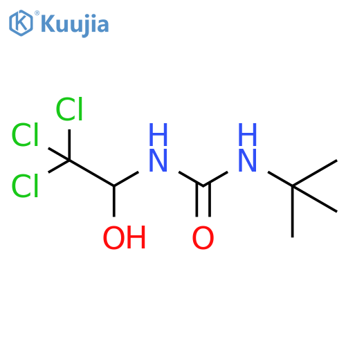 Urea, N-(1,1-dimethylethyl)-N'-(2,2,2-trichloro-1-hydroxyethyl)- structure