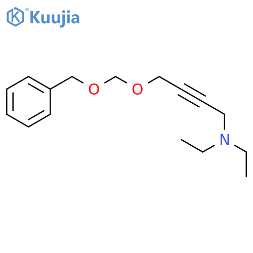 2-Butyn-1-amine, N,N-diethyl-4-[(phenylmethoxy)methoxy]- structure