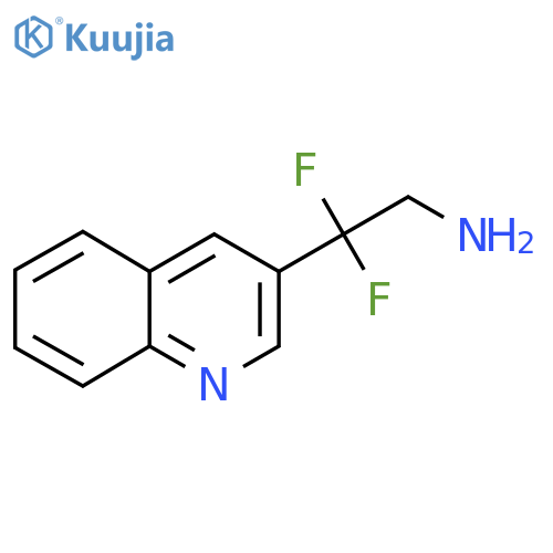 2,2-difluoro-2-(quinolin-3-yl)ethan-1-amine structure