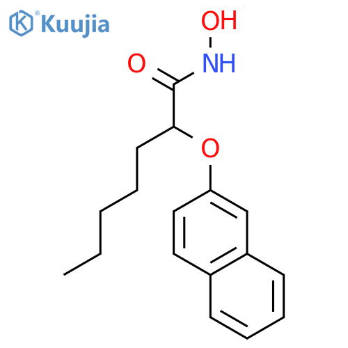 Heptanamide, N-hydroxy-2-(2-naphthalenyloxy)- structure