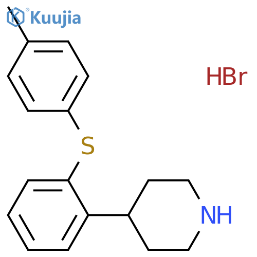 Tedatioxetine hydrobromide structure