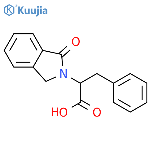 (2S)-2-(1-Oxo-2,3-dihydro-1H-isoindol-2-yl)-3-phenylpropanoic Acid structure