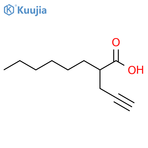 2-Hexyl-4-pentynoic Acid structure