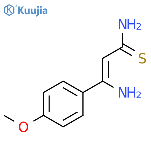 2-Propenethioamide, 3-amino-3-(4-methoxyphenyl)- structure
