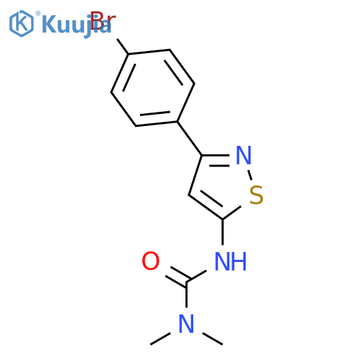 Urea, N'-[3-(4-bromophenyl)-5-isothiazolyl]-N,N-dimethyl- structure