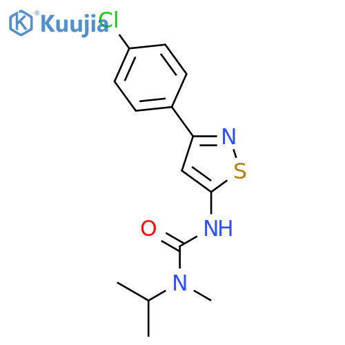 Urea, N'-[3-(4-chlorophenyl)-5-isothiazolyl]-N-methyl-N-(1-methylethyl)- structure