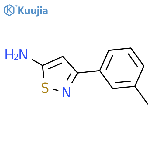 3-(3-methylphenyl)-1,2-thiazol-5-amine structure